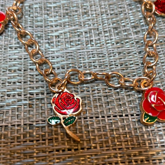 #100r Rose Charm Fashion Bracelet - Picture 3 of 11